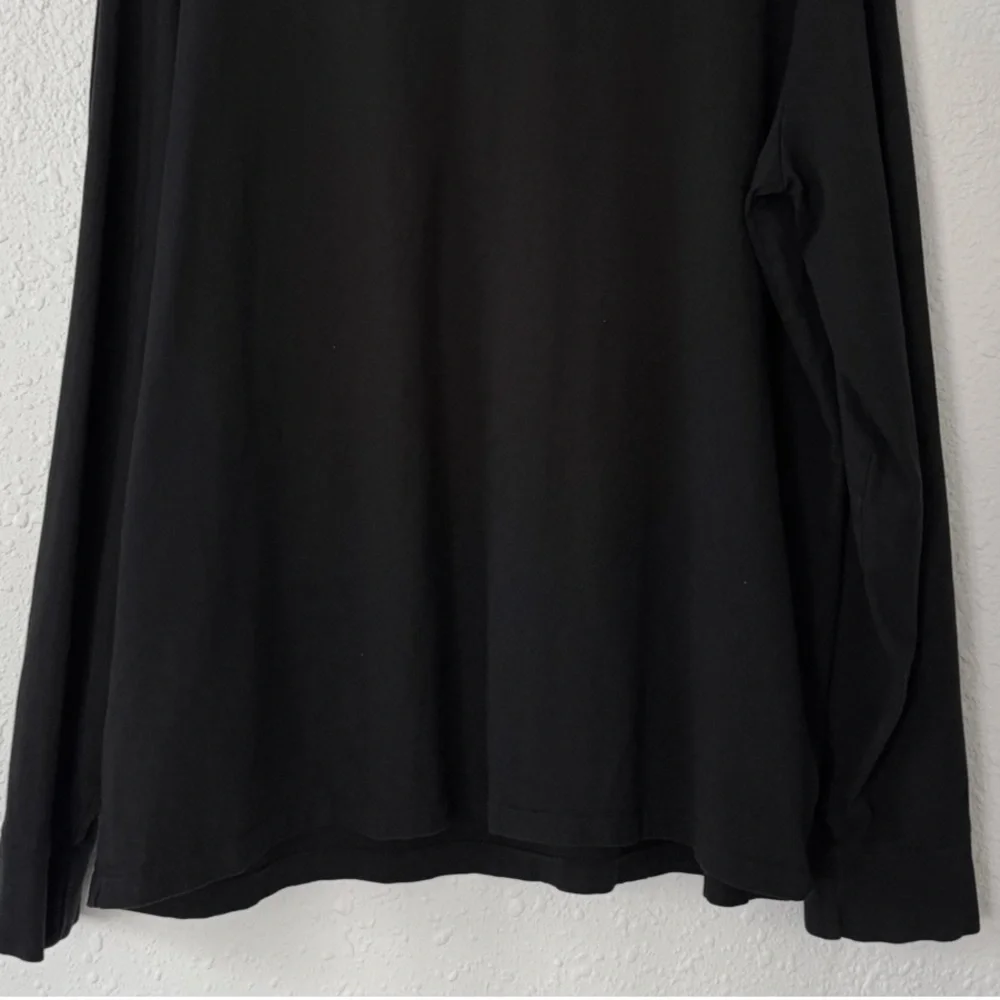 Polo by Ralph Lauren Black Long Sleeve Tee with Pink Logo Size XL